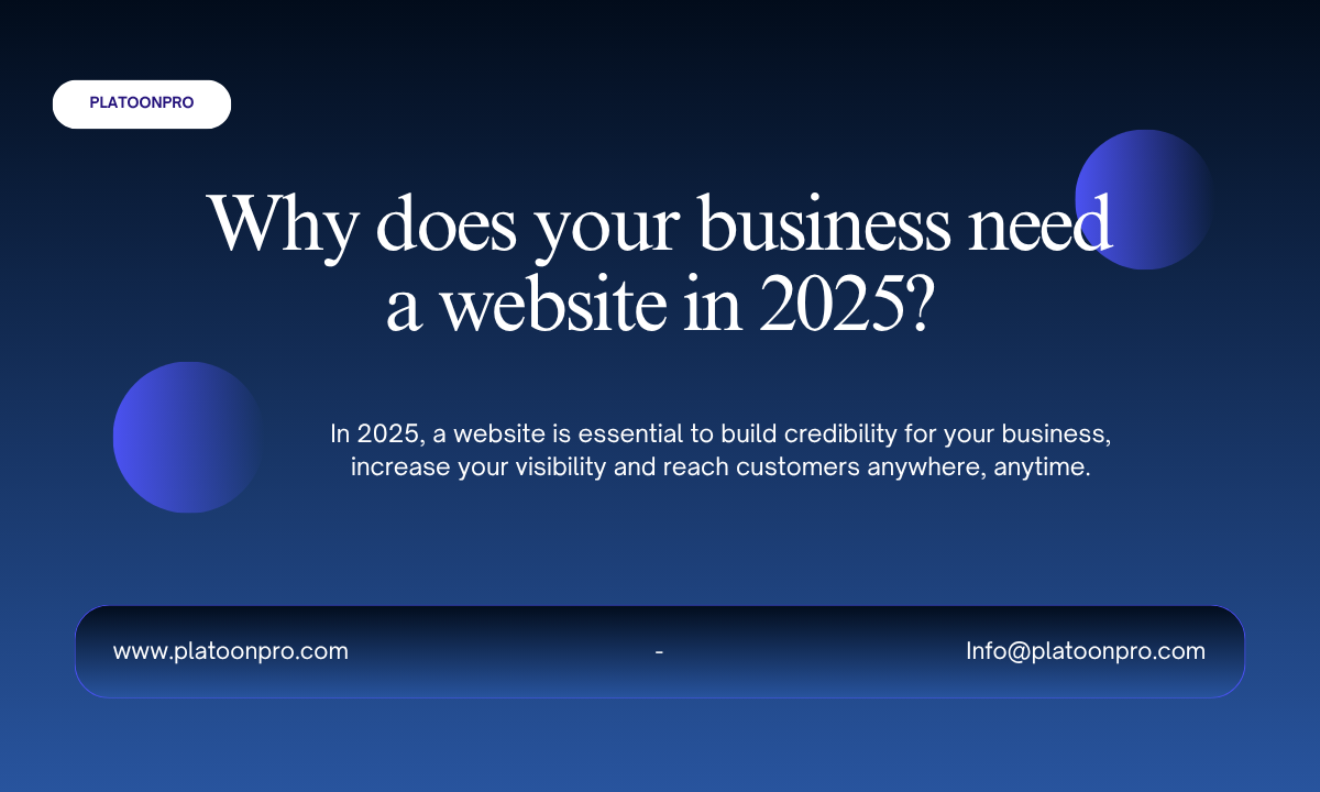 Pourquoi votre entreprise a besoin d’un site web en 2025 ?